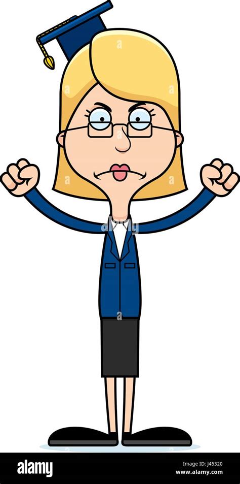 A cartoon teacher woman looking angry Stock Vector Image & Art - Alamy