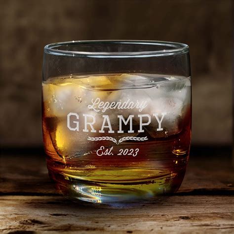 Custom Legendary Dad Engraved Whiskey Glass Tsforyounow