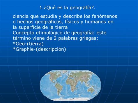 La importancia de la Geografía en la sociedad actual Qué se estudia y