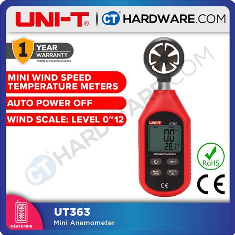 Uni T Ut Mini Anemometer Lcd Digital For Measure Wind Speed