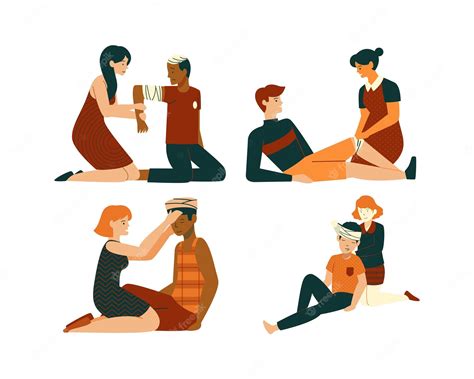 Premium Vector Set Of People In Situations Flat Vector Illustration