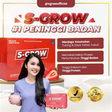 S GROW SUSU PENINGGI BADAN 1 BOX ISI 10 SACHET S GROW ORIGINAL