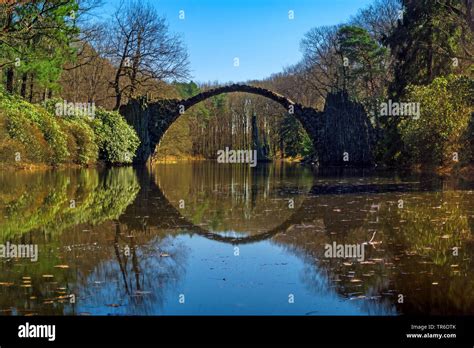 bridge Rakotz in Kromlau, Germany, Saxony, Kromlau Stock Photo - Alamy