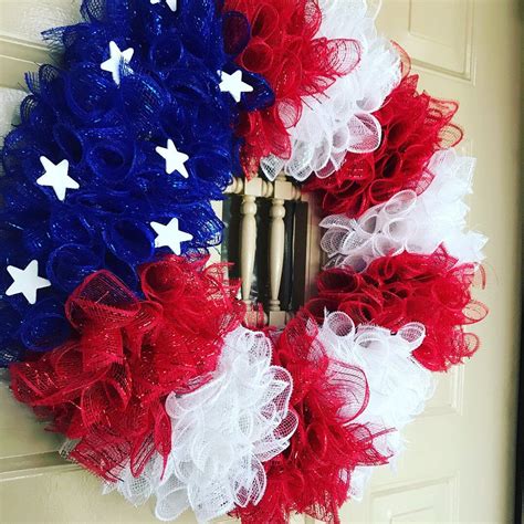 Usa Wreath Patriotic Wreath 4th Of July Wreath Americana Etsy