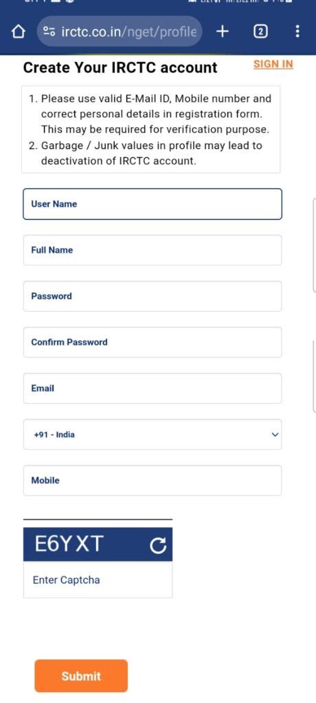 4 5 Steps To Create Irctc Account Train Ticket Bookings