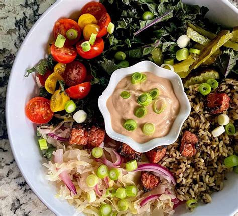 Reuben Bowl Kathys Vegan Kitchen