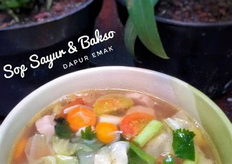 Resep Sop Sayur Bakso Yang Sedap Dan Mudah Aneka Resep Sop Enak Dan