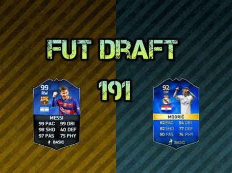 MI MEJOR FUT DRAFT DE FIFA 16 FUT DRAFT 191 IMPRESIONANTE