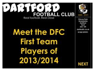 Dartford FC Players 2013/14 | PPT