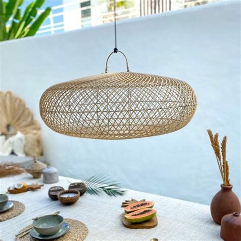 Lampa Rattanowa Boho Lampa Wisząca Rattanowa Sklep BALI BALI