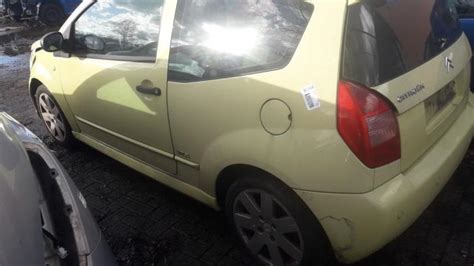 Citroen C2 16 16v Vtr Épave 2004 Jaune Auto Samsen Bv