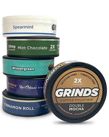 Amazon.com: Grinds Coffee Pouches | Top 4 Flavors | Wintergreen ...