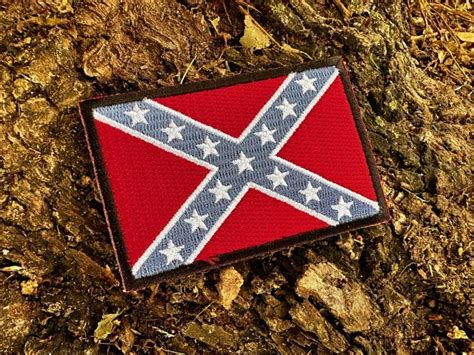 Shaded Confederate Flag Patch Rebel Nation