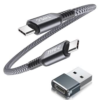 Amazon Basesailor Usb Type C To C W Cable Ft With Usb Adapter