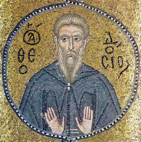 Theodosius The Cenobiarch C 1056 Byzantine Mosaics WikiArt Org