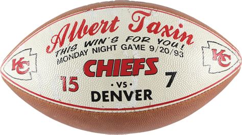 September 20 1993 Kansas City Chiefs Presentational Game Football