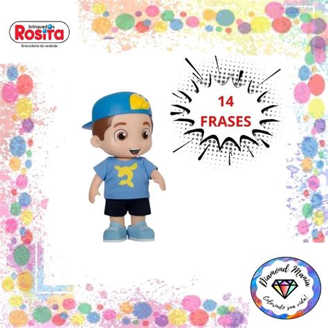 Boneco Youtuber Luccas Neto 14 Frases Articulado Rosita Shopee Brasil