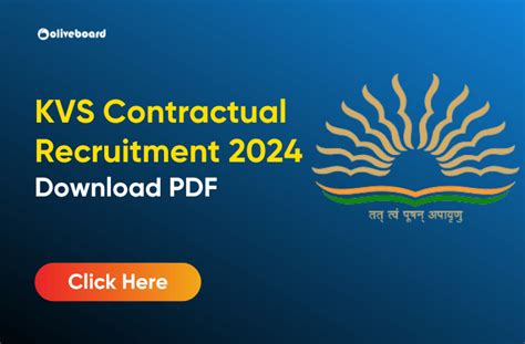 Kvs Contractual Recruitment Out For Pgt Tgt And Prt