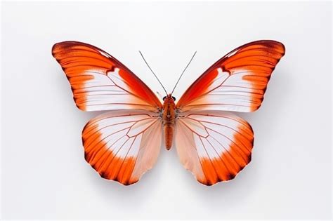 Premium AI Image Beautiful And Rare Butterfly On A White Background