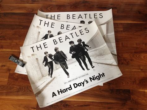 The Beatles A Hard Day S Night 50th Anniversary Quad Posters Have