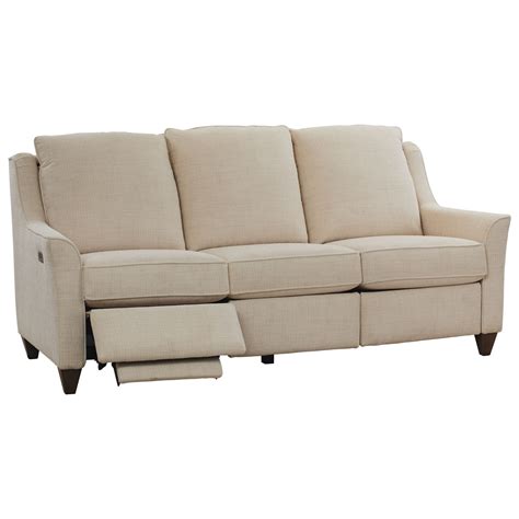 Bassett Magnificent Motion M000 72m Customizable Power Reclining Sofa With Flared Arms And