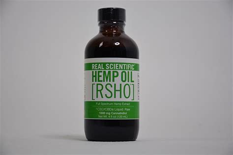 Real Scientific Hemp Oil Rsho Wellness Supply Center