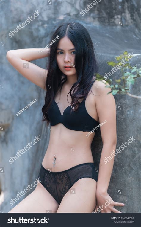 Portrait Asian Sexy Woman Wear Bikini Stock Photo Shutterstock