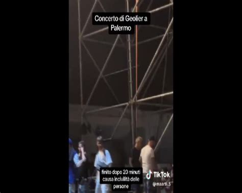 Palermo Sospeso Il Concerto Di Geolier Per Invasione Di Palco Il