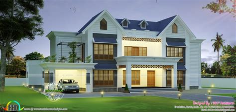 European style minimalist style home - Kerala Home Design and Floor ...