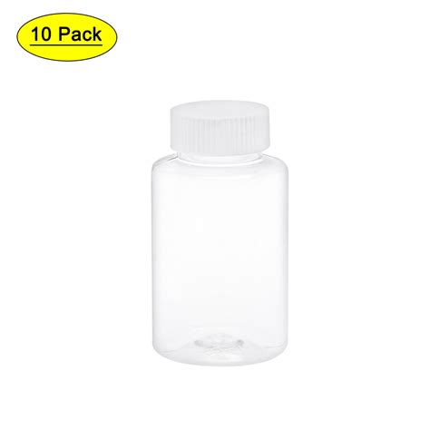 Uxcell Ml Oz Plastic Wide Mouth Lab Reagent Bottle Clear Count