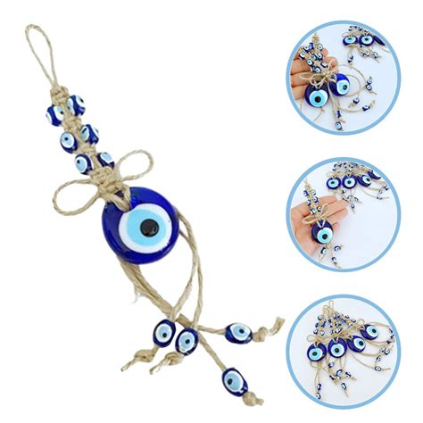 T Rkischer Blauer B Ser Blick Wandbehang Ornament Glasperlen Charm