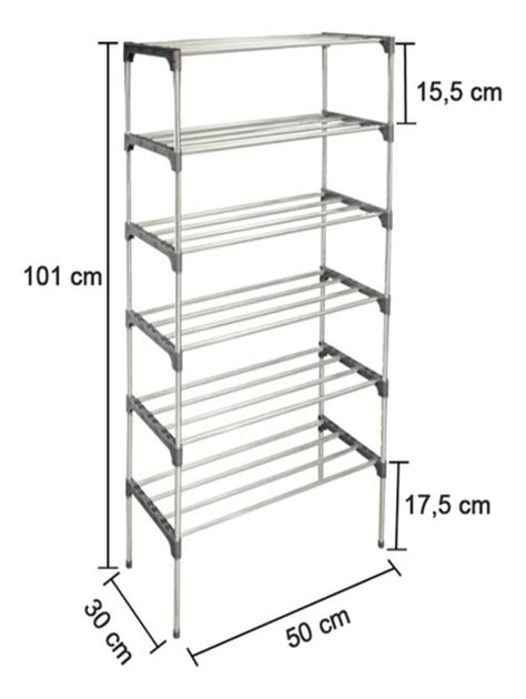 Sapateira Vertical 18 Pares 6 Prateleiras Para Calçados SHEIN Brasil