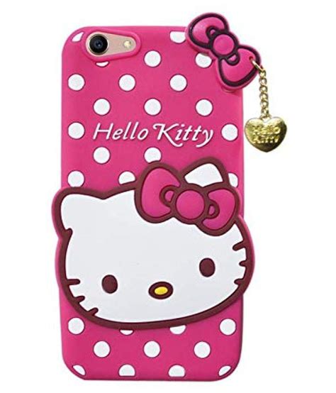 Vivo V5 Plain Cases ClickAway - Pink Kitty Back Cover - Plain Back ...