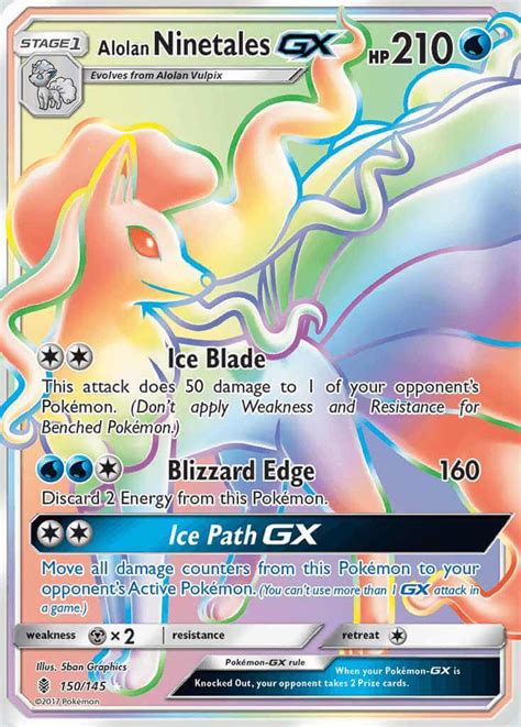 Alolan Ninetales Gx Sm2 150 Pokémon Card Database Pokemoncard