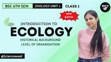 Introduction To Ecology Historical Background Level Of Organisation BSc