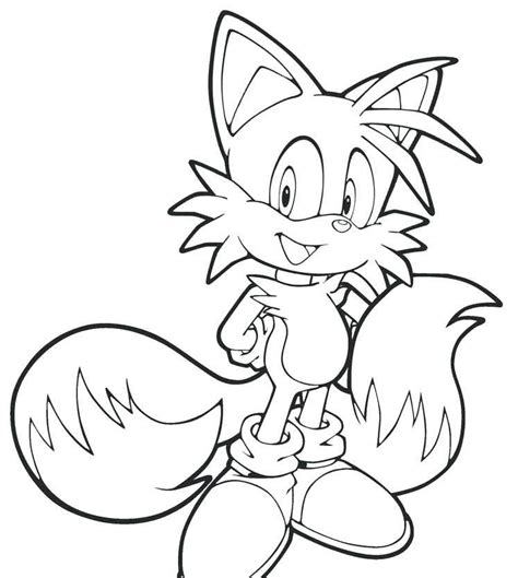 Printable Sonic And Tails Coloring Pages