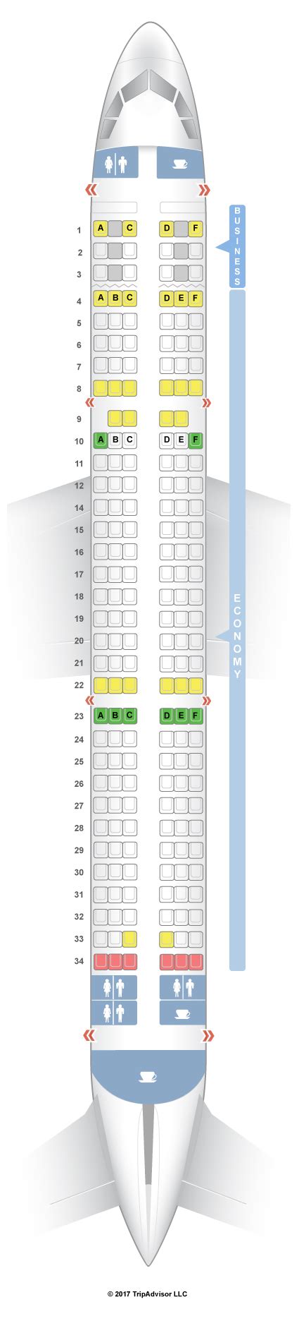 Seatguru Seat Map Aegean Airlines Airbus A