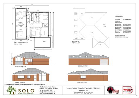 3 Bedroom Bungalow Floor Plans