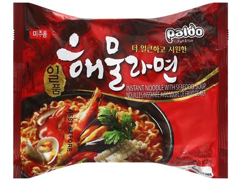 Paldo Seafood Spicy Noodles 120g