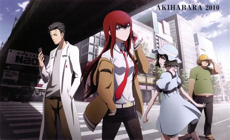 Anime Steinsgate Itaru Hashida Kurisu Makise Mayuri Shiina Rintaro