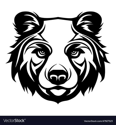 Bear head logo Royalty Free Vector Image - VectorStock