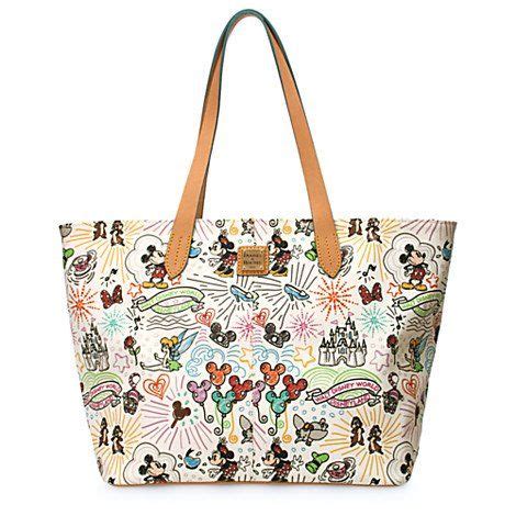 Dooney Bourke Disney Sketch Large Zip Shopper Handbag Multi