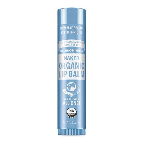 Dr Bronner Organic Lip Balm Naked 4g Go Vita Springwood