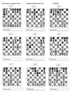 Chess Puzzles – Checkmate in One (Compiled by GMPS Chess ... preview ...