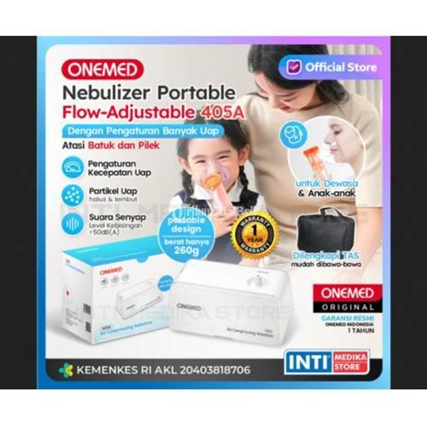 Onemed Di Nebulizer Portable A Alat Terapi Uap Pernafasan One Med