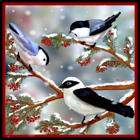 Winter Songbirds by mk-kayem on DeviantArt