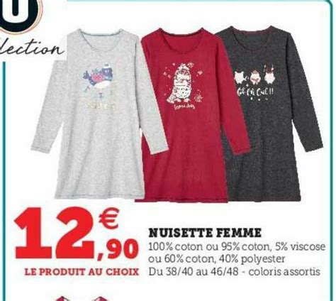 Promo Nuisette Femme Chez Hyper U