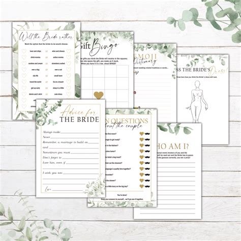 Greenery 2 Bridal Shower Stationery Trou Idees