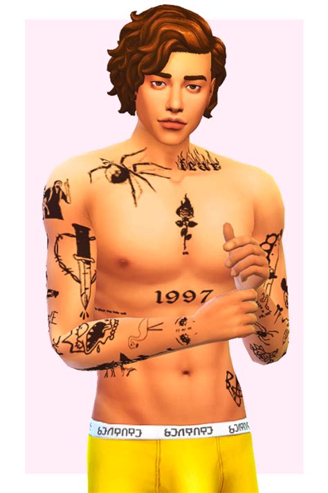 Sims Cc Tattoos Maxis Match Mainnolf