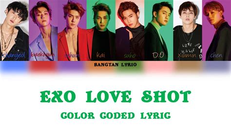 Exo Love Shot Color Coded Lyric Han Per Rom